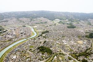 三郷町上空写真