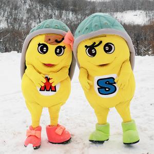 島牧村マスコットキャラクター　シマくん・マキちゃん