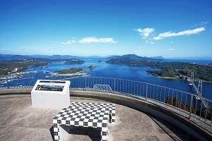 雲仙・天草を一望できる針尾公園展望所