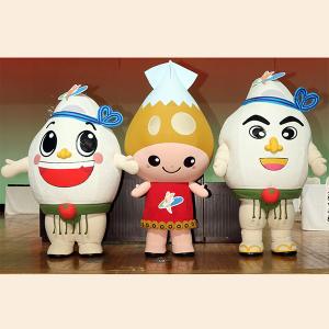 中泊町イメージキャラクター　米ケル・米ケルJR.・イカりん